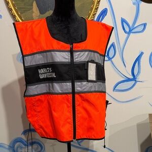 Harley-Davidson High-Vis Orange Reflective Safety Vest